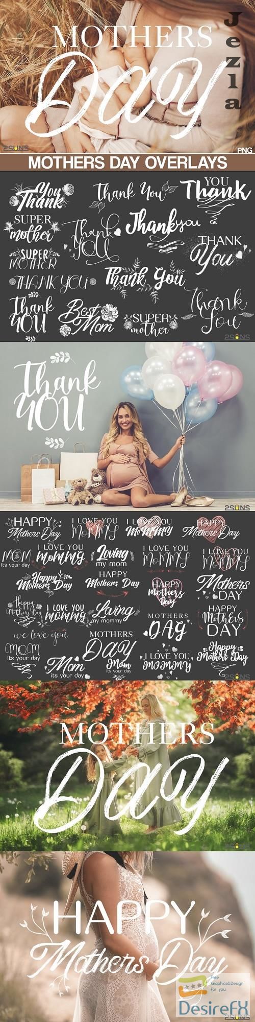 73 Mothers Day Overlays Lettering png Gift Words - 540038