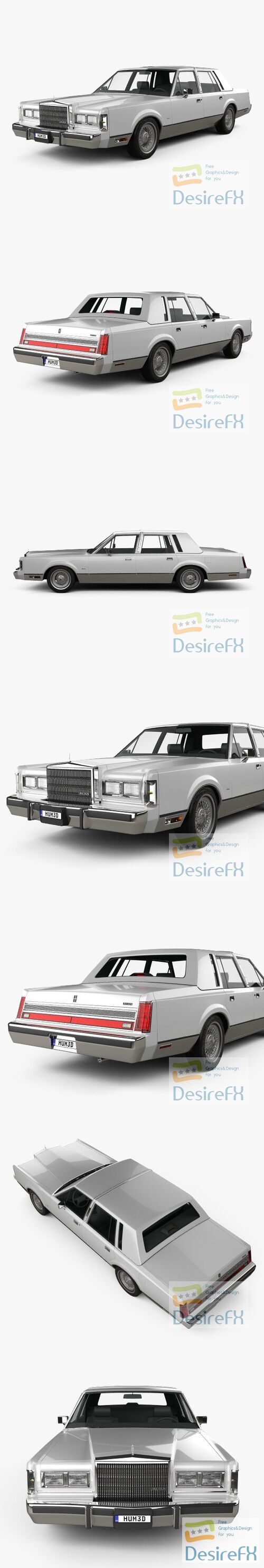 Lincoln Town Car 1989 3D Model