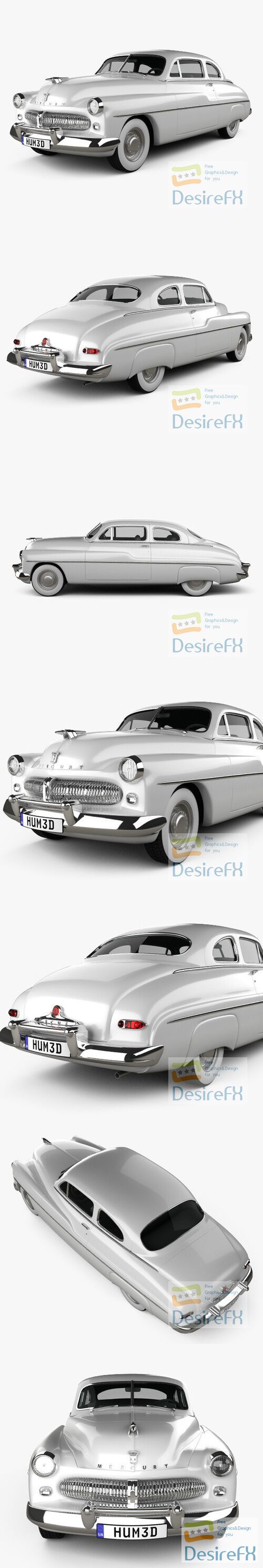 Mercury Eight Coupe 1949 3D Model