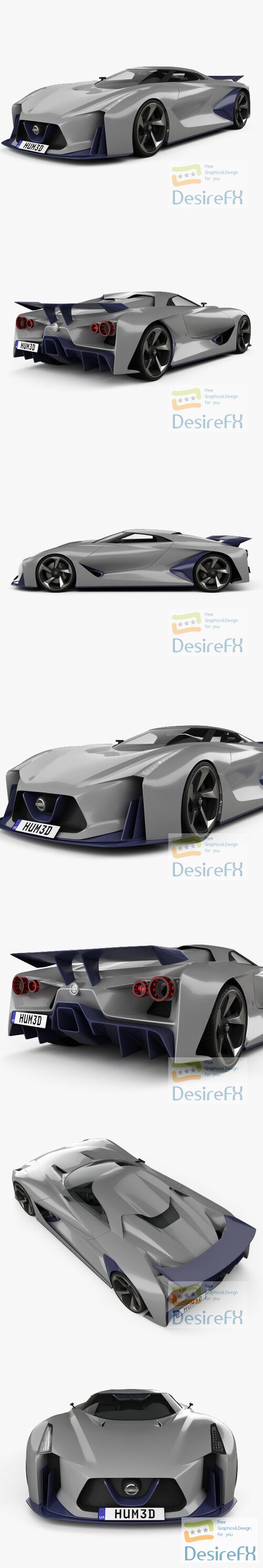 Nissan 2020 Vision Gran Turismo 2014 3D Model