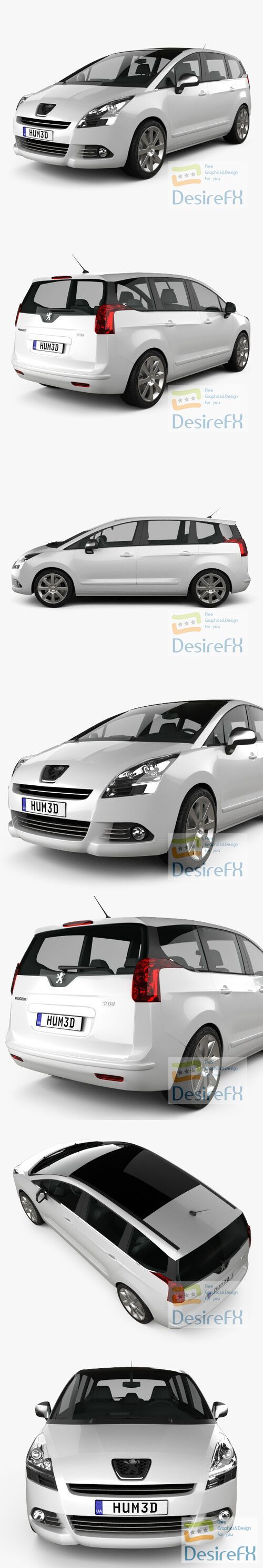 Peugeot 5008 2010 3D Model