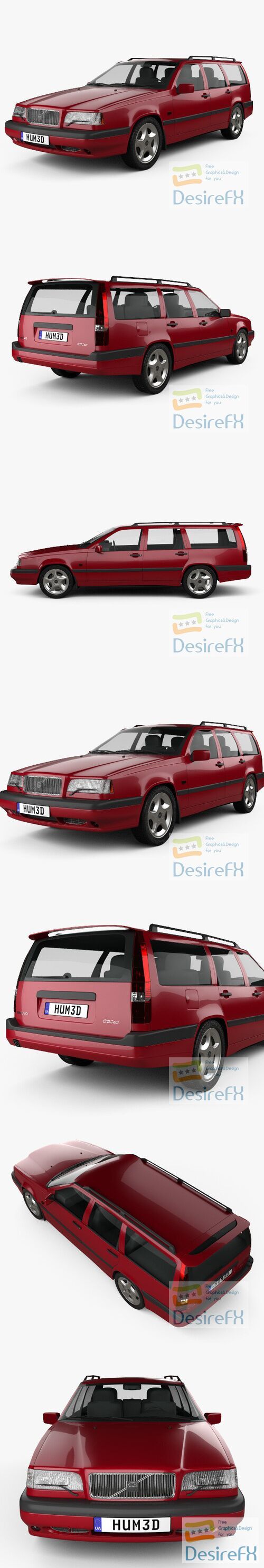 Volvo 850 wagon 1992 3D Model