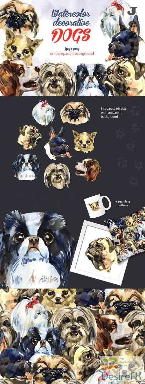 Decorative dogs set - 3450776