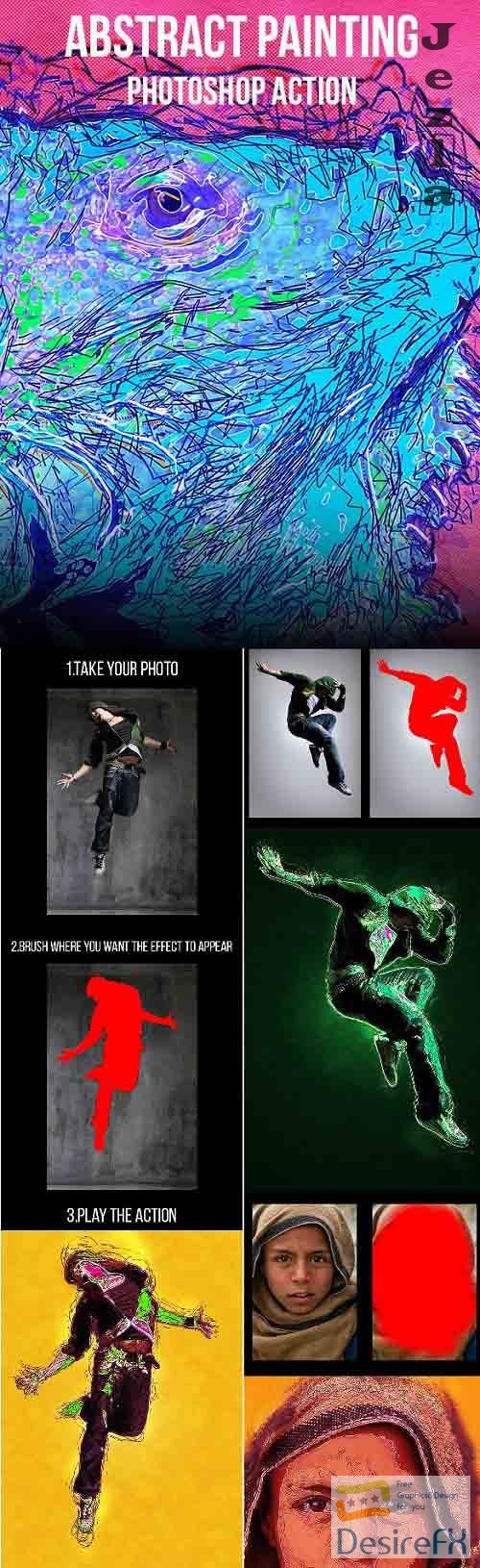 Abstract Painting Photoshop Action 11067430