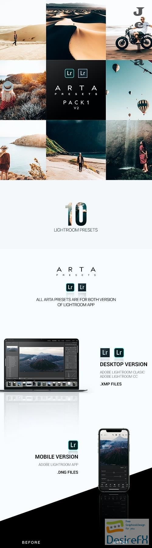 ARTA Preset Pack 1 v2 For Mobile and Desktop Lightroom 26532880