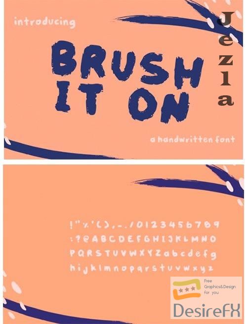 Brush It On Font 1