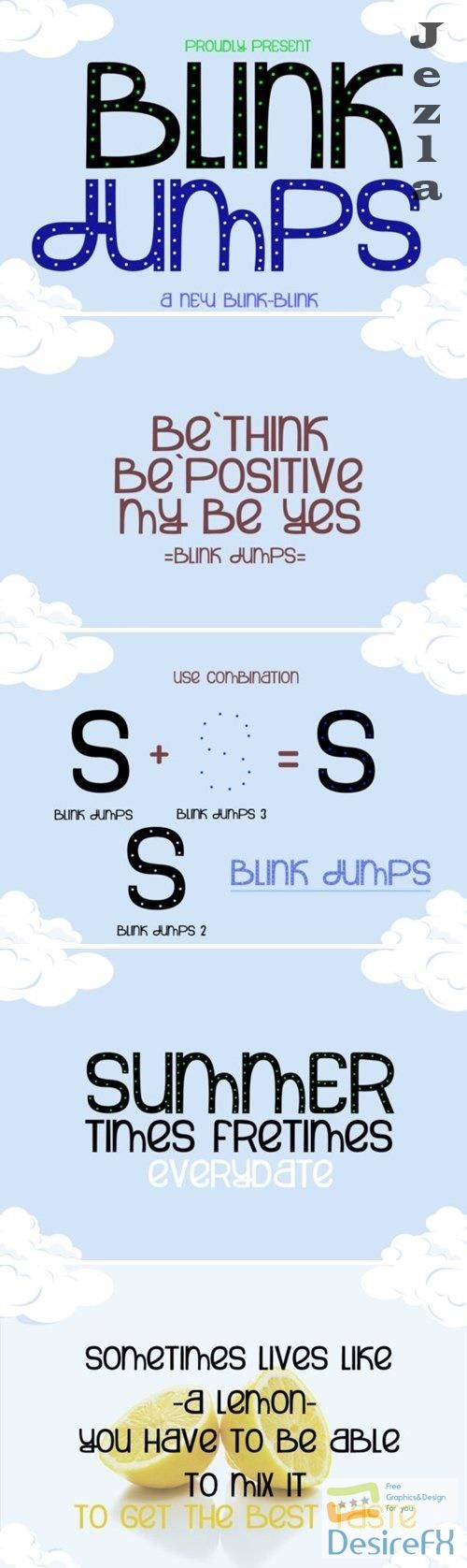 Blink Jumps Font