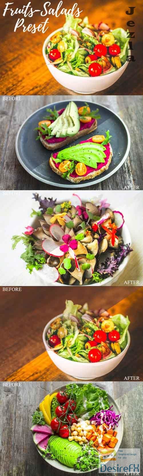 Lightroom Presets - Fruits Salads - Mobile & Desktop