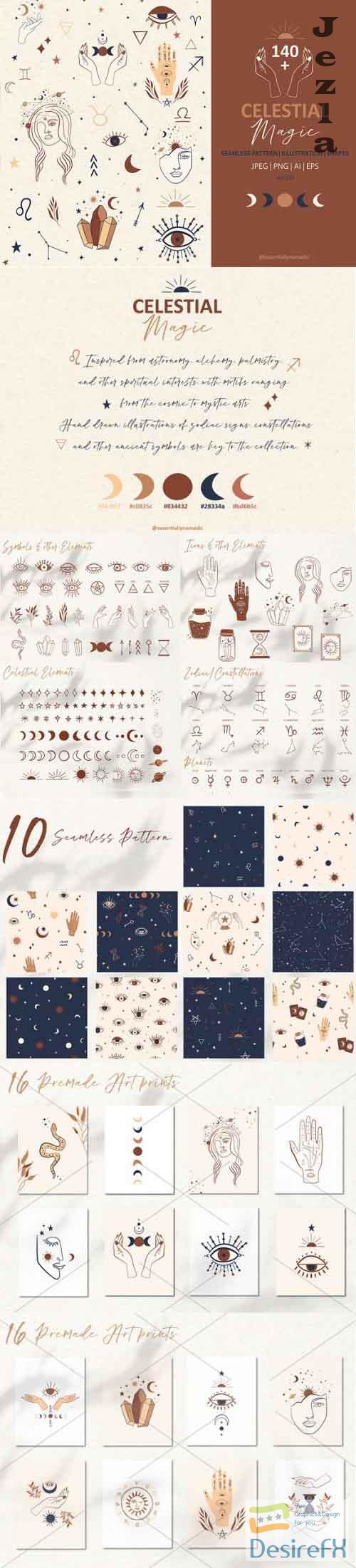 Mystical Collection Pattern &amp; Clipart