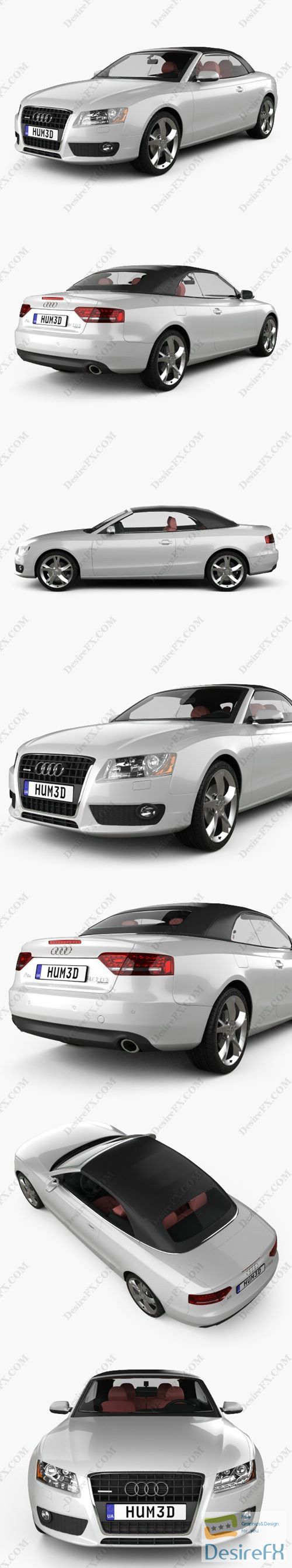 Audi A5 Convertible 2010 3D Model
