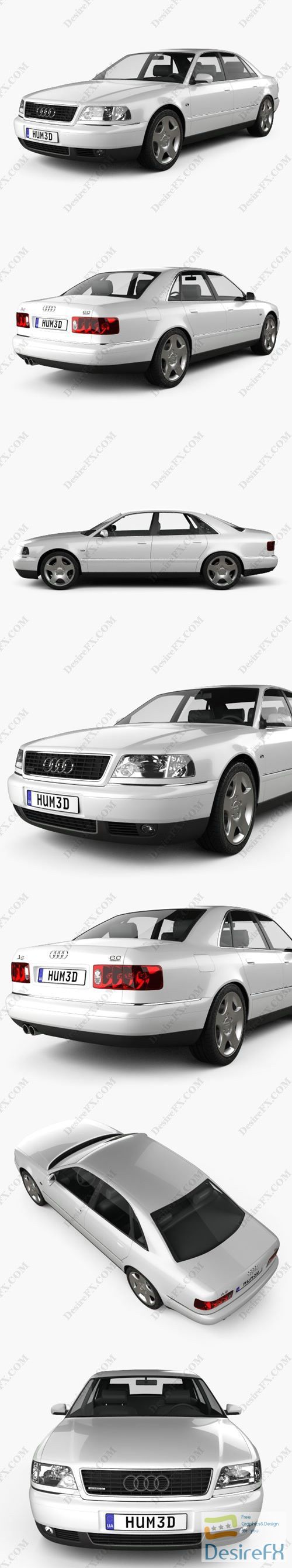 Audi A8 1999 3D Model