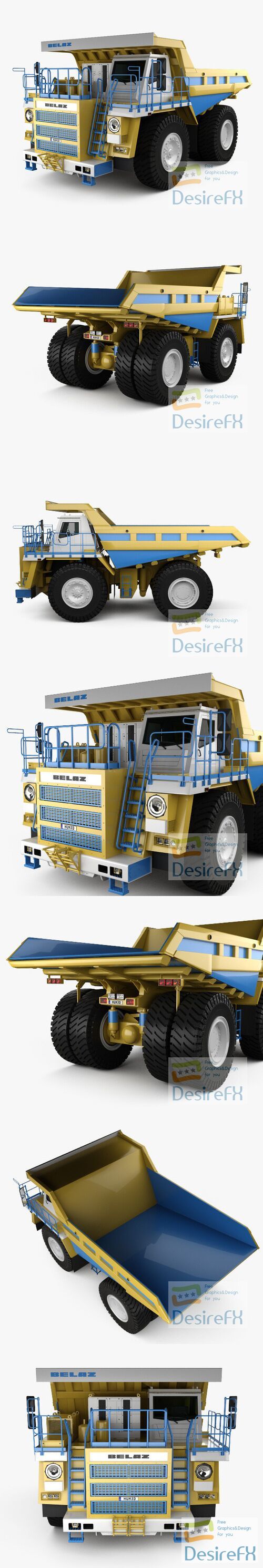BelAZ 75581 Dump Truck 2012 3D Model