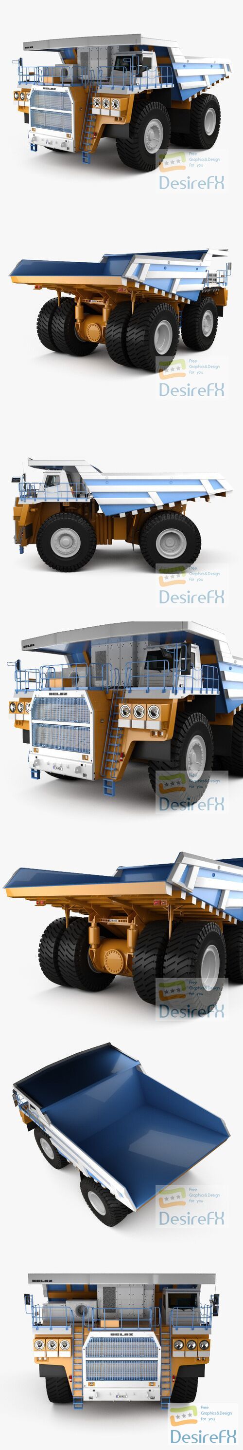 BelAZ 75603 Dump Truck 2012 3D Model