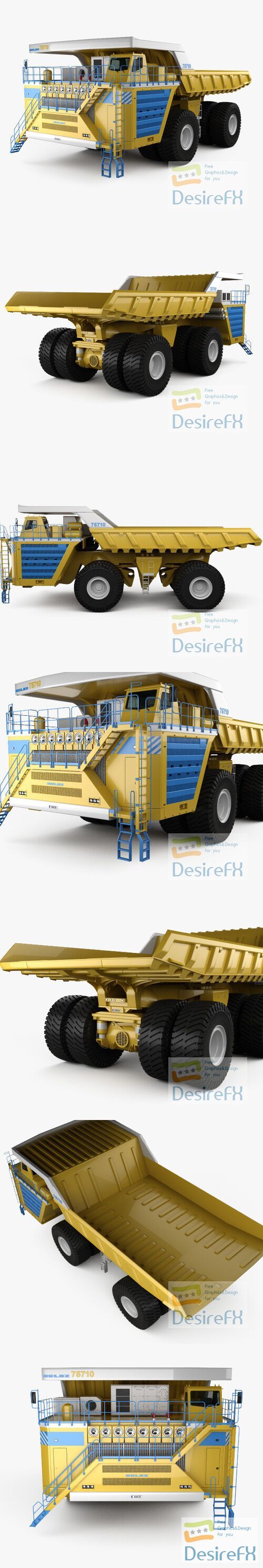 BelAZ 75710 Dump Truck 2013 3D Model