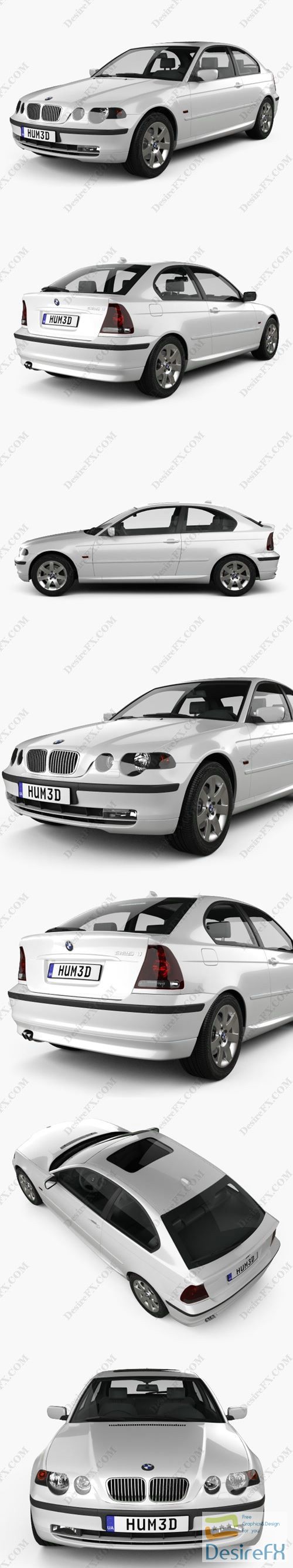 BMW 3 Series compact 2004 3D Model