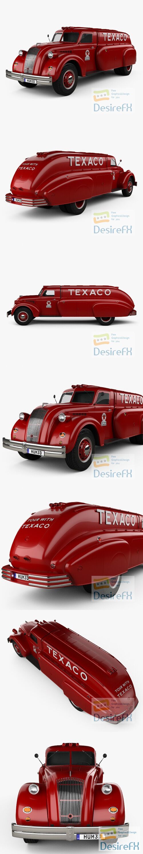 Dodge Airflow Tank Truck 1938 3D Model