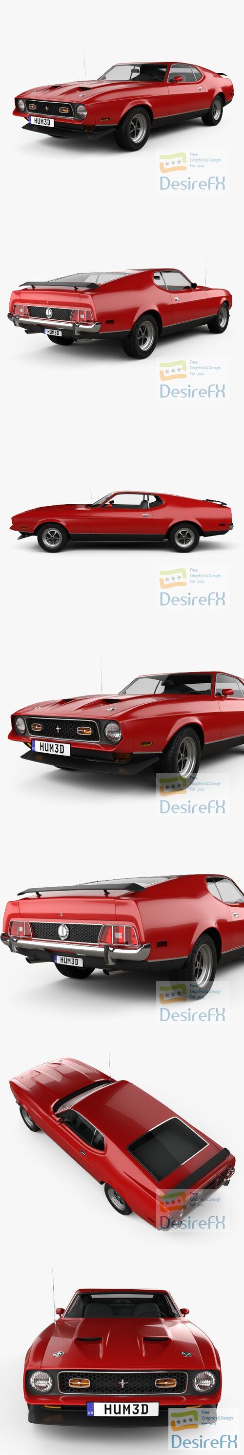 Ford Mustang Mach 1 1971 3D Model
