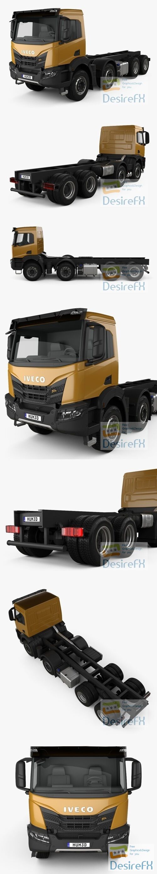 Iveco X-Way Chassis Truck 2020 3D Model