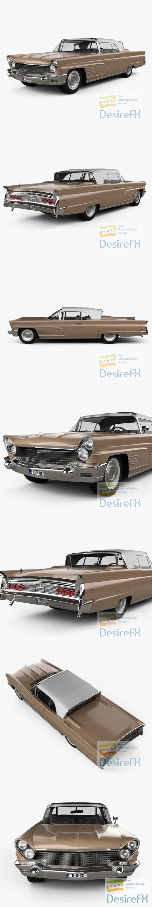 Lincoln Continental Mark V 1960 3D Model