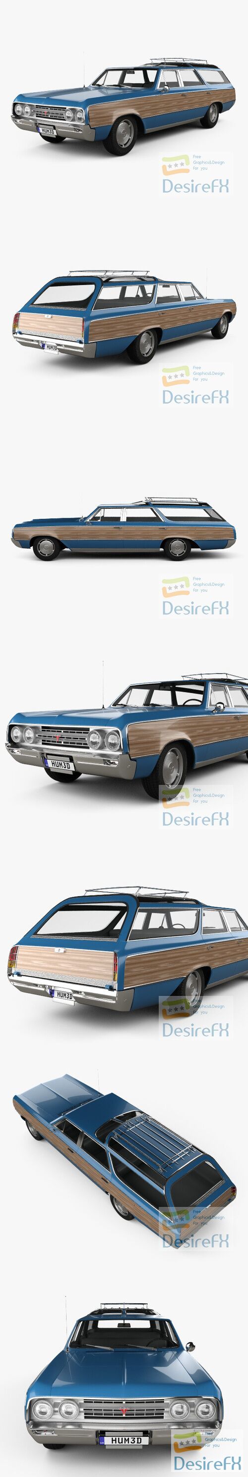 Oldsmobile Vista Cruiser 1964 3D Model