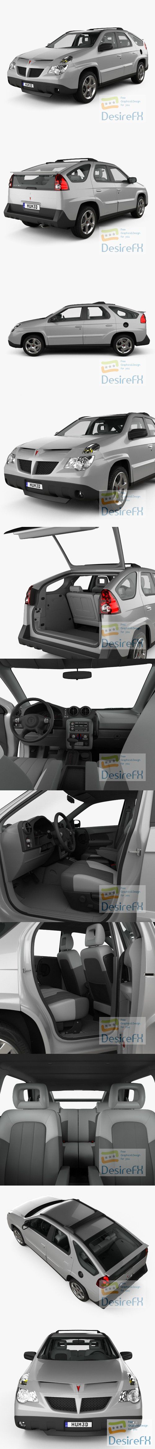 Pontiac Aztek with HQ interior 2005 3D Model