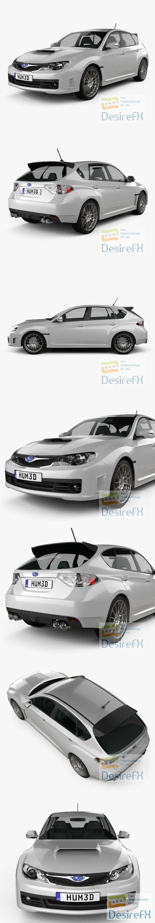 Subaru Impreza WRX STI 2010 3D Model
