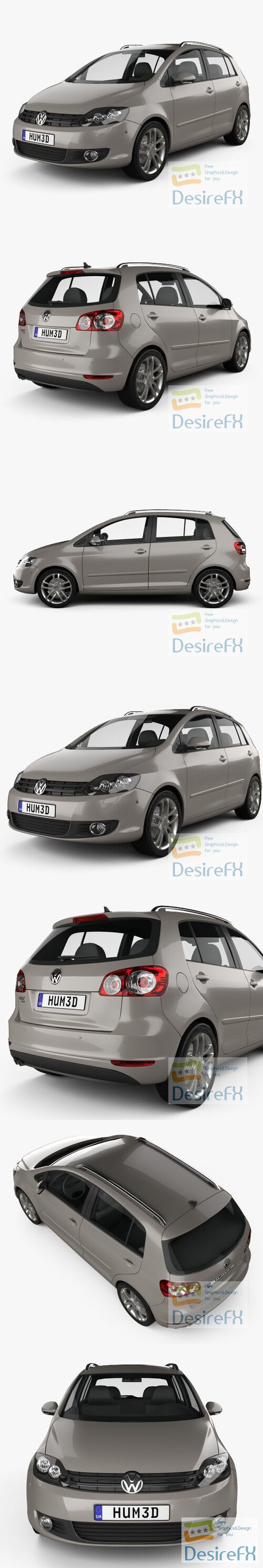 Volkswagen Golf Plus 2011 3D Model
