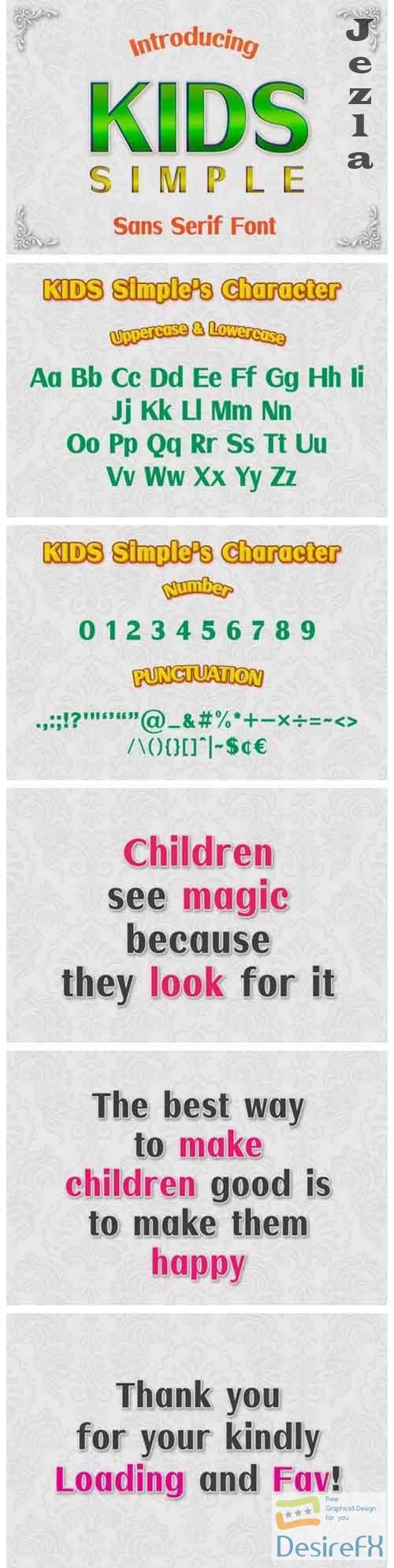 Kids Simple Font