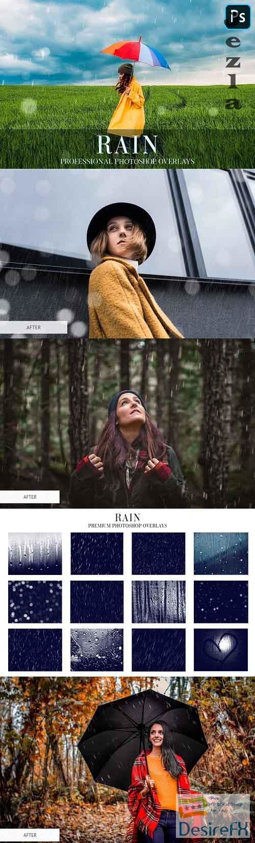 Rain Overlays Photoshop 4940346