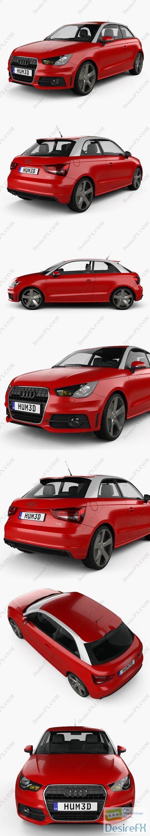 Audi A1 2010 3D Model