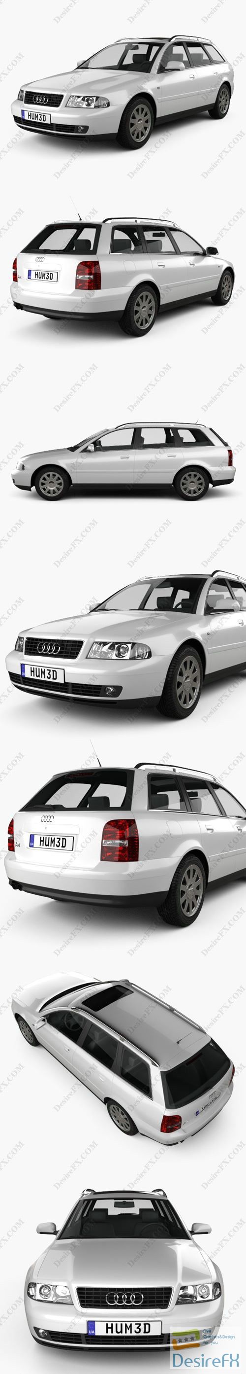 Audi A4 Avant 1999 3D Model