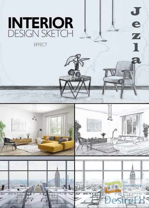 Architectural Sketch Effect 355286768