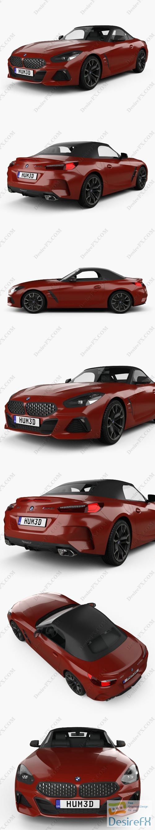 BMW Z4 M40i First Edition roadster 2019 3D Model