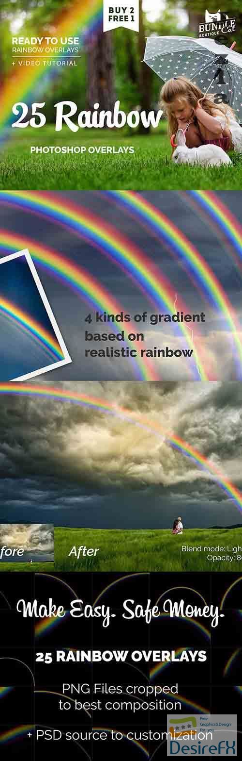25 Rainbow Photo Overlays 26693327