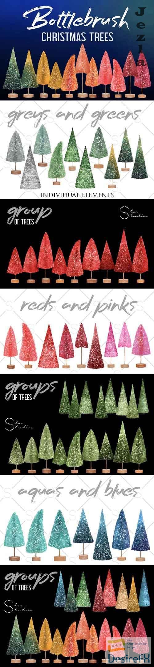 Bottlebrush Christmas Trees - 3186250