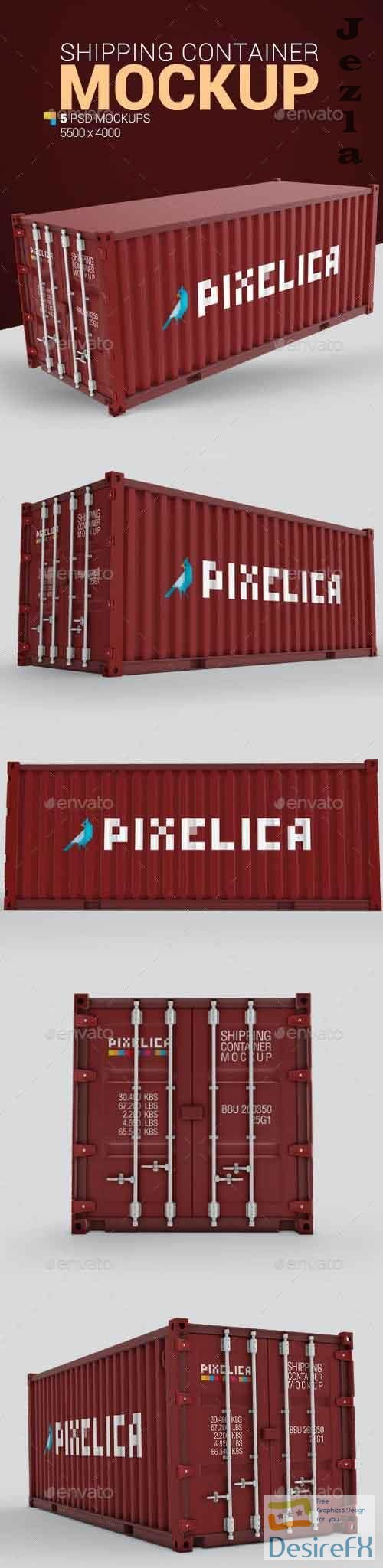 Shipping Container Mockup - 22332187