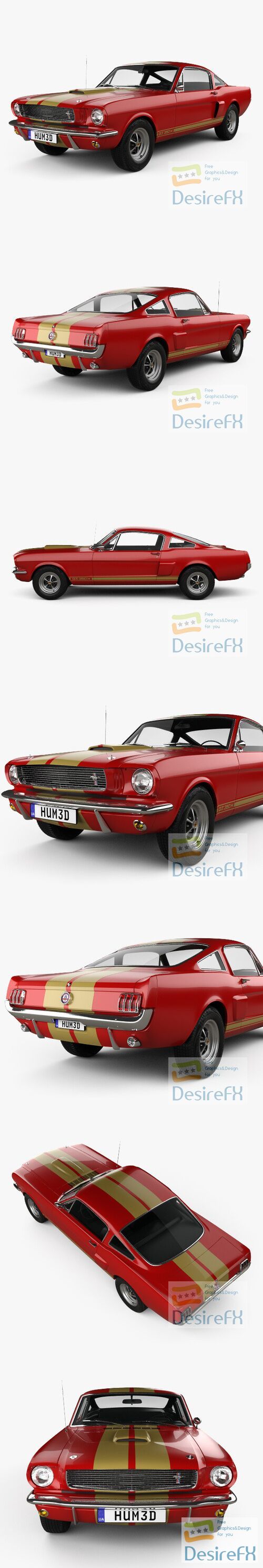 Ford Mustang 350GT 1969 3D Model