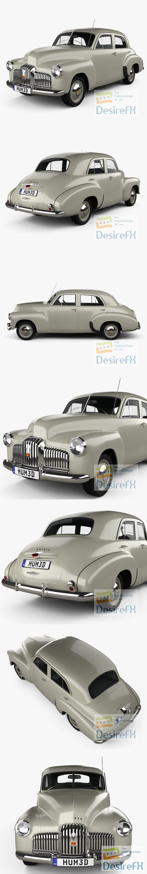 Holden 48-215 sedan 1948 3D Model