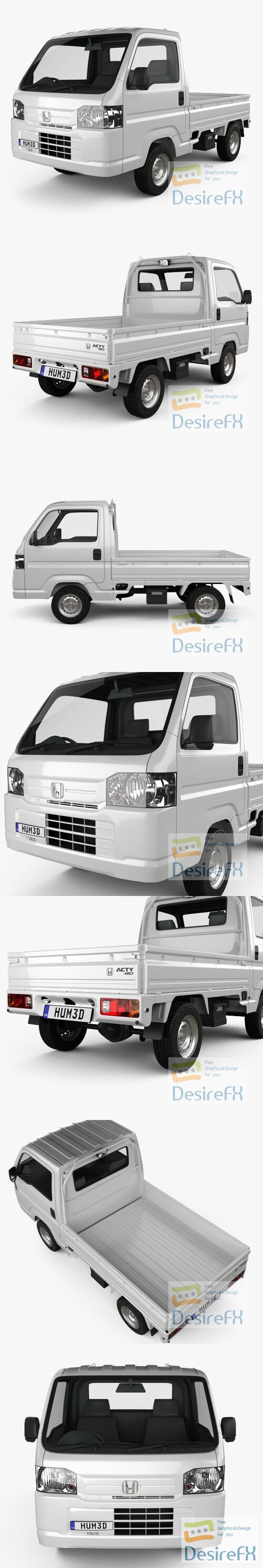 Honda Acty Truck 2012 3D Model