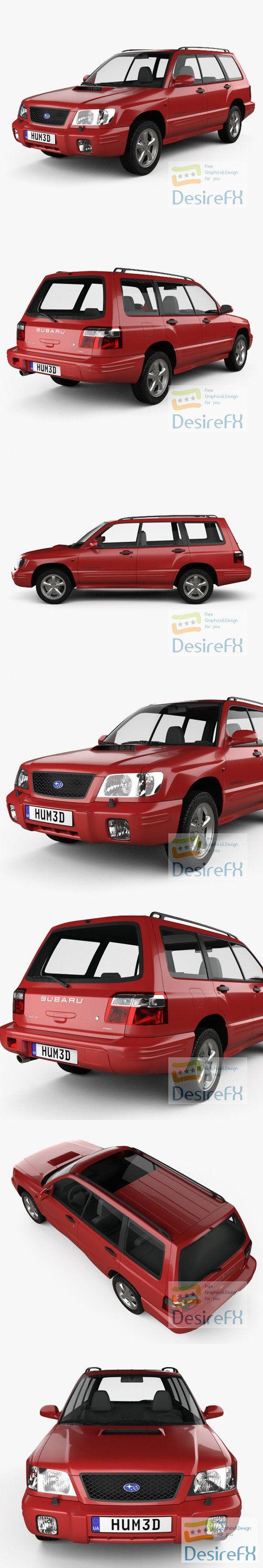 Subaru Forester S-Turbo 2000 3D Model