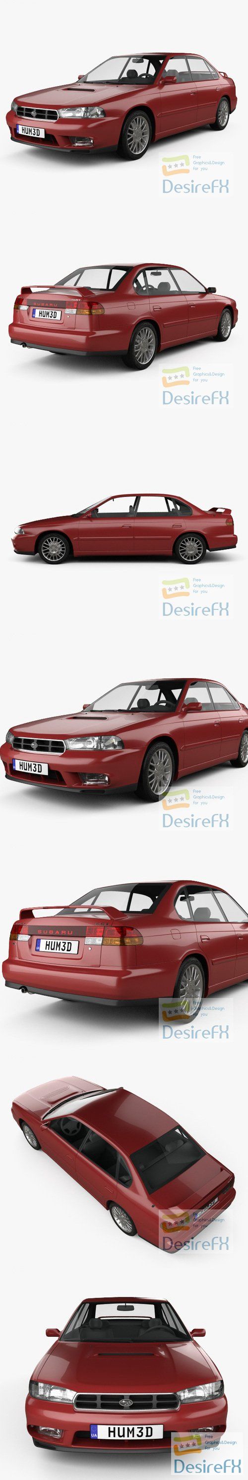Subaru Legacy 1994 3D Model
