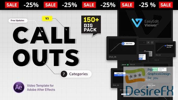 Videohive Big Pack Call-Outs V3 22637730