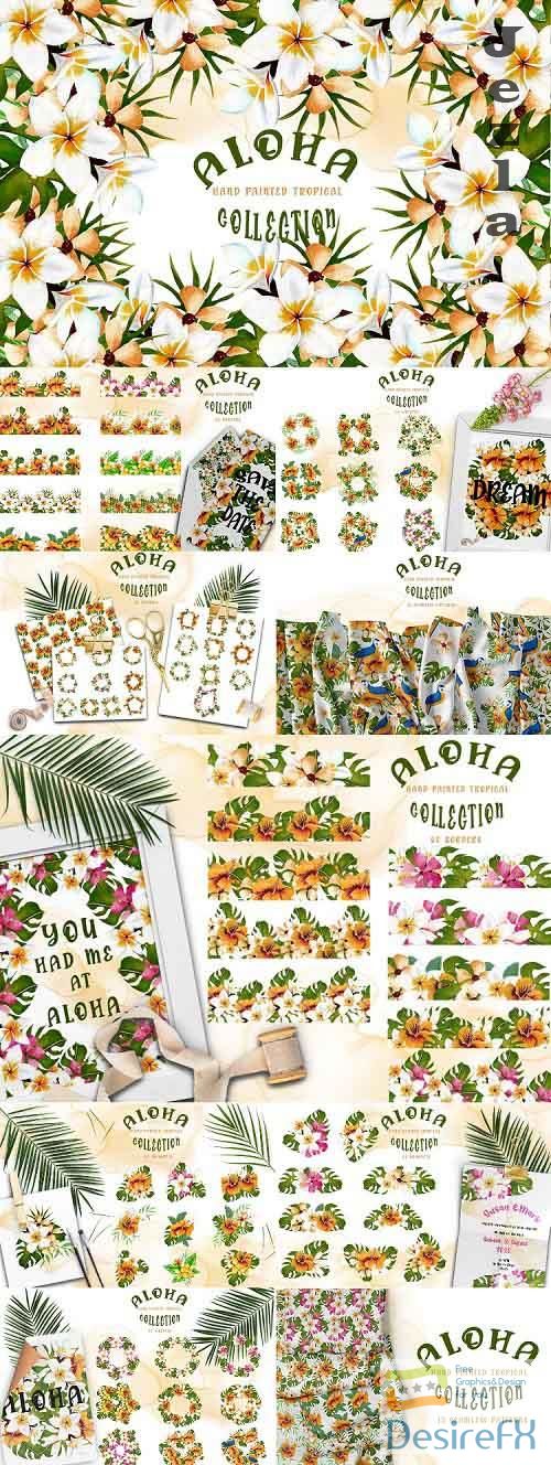 Aloha Hand Painted Tropical Collection - 725583