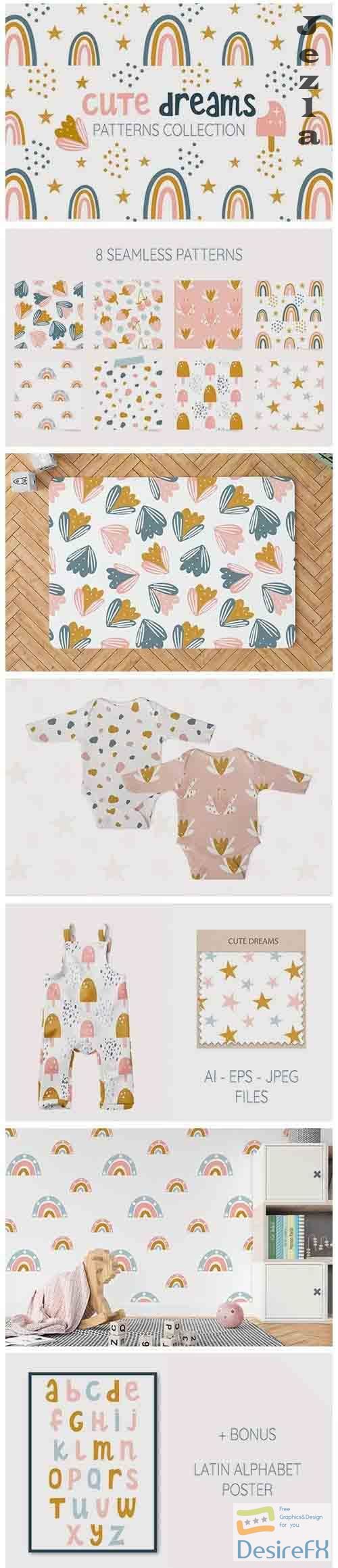Cute Dreams. Patterns for kids - 4839830