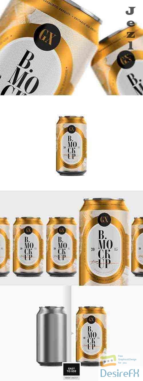 Beer/Soda Can Mockup - 4928130