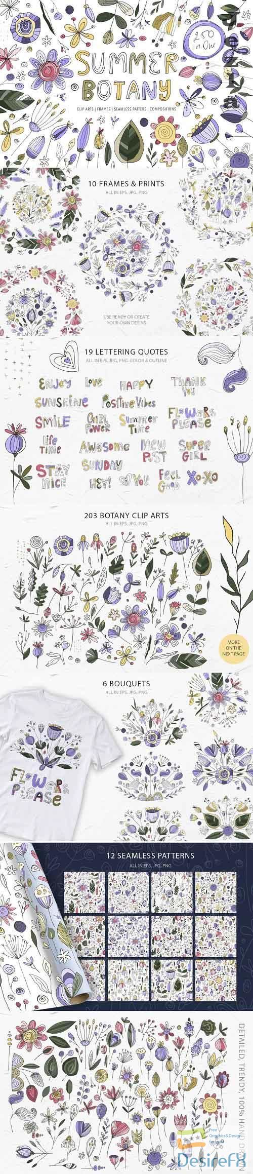Summer Botany. Floral Graphic Pack - 5149907
