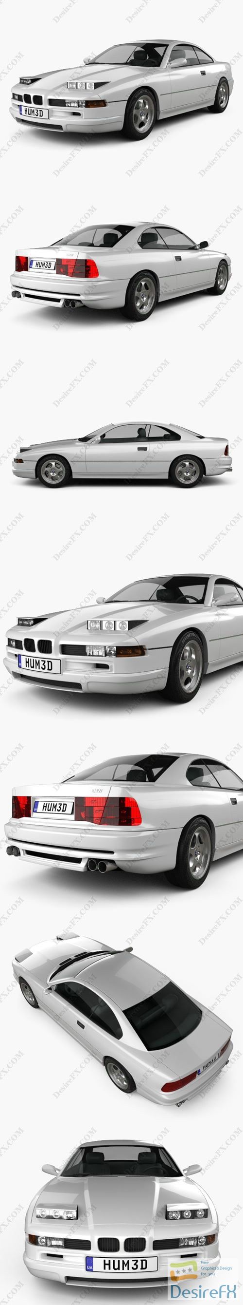 BMW 8-Series 1999 3D Model