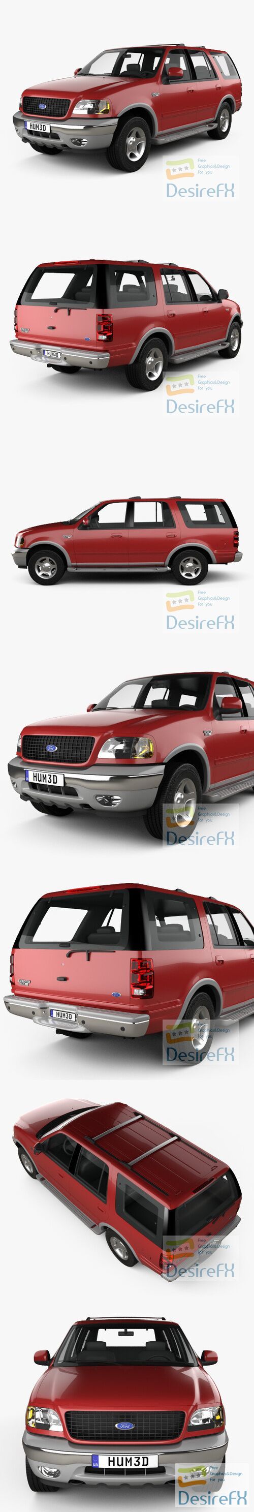 Ford Expedition 1998 3D Model