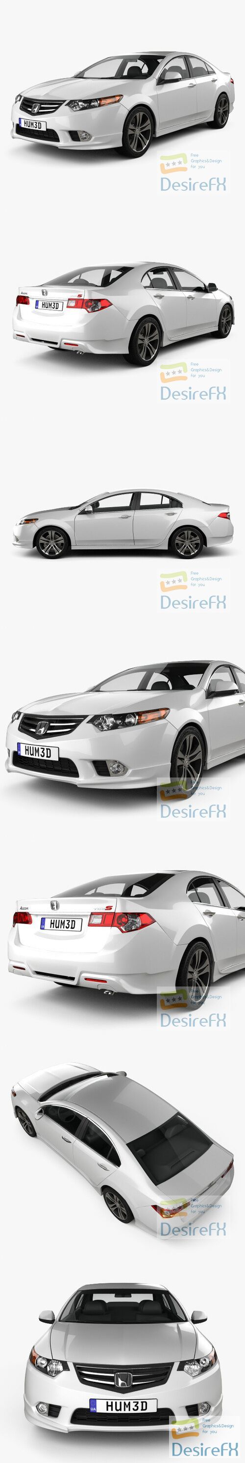 Honda Accord Sedan Type S 2011 3D Model