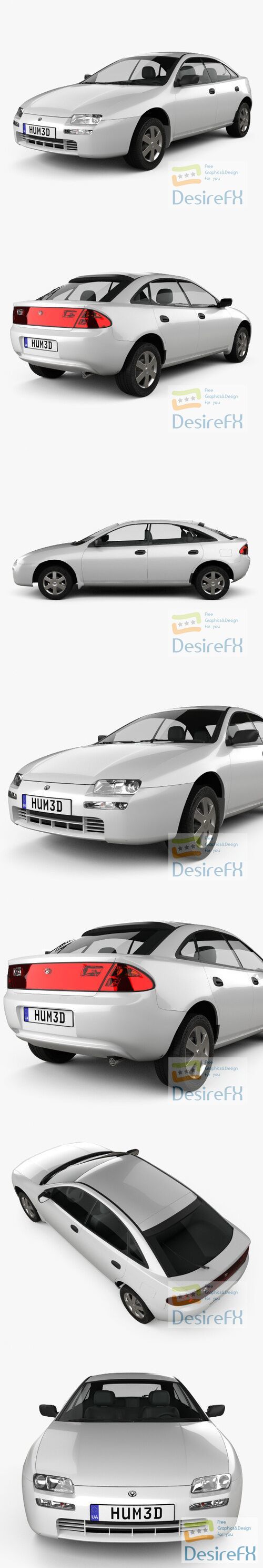 Mazda Familia 1994 3D Model